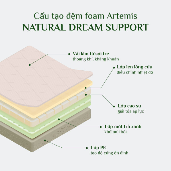 Mo-Ta-Lop-Dem-Foam-Artemis-02-600X0-1.Jpg Đệm Foam Artemis Nature Dream Support - Everon
