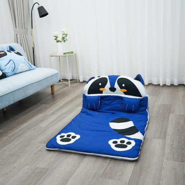 Khăn Cotton cao cấp - Họa tiết Hoa xanh - ảnh 2
